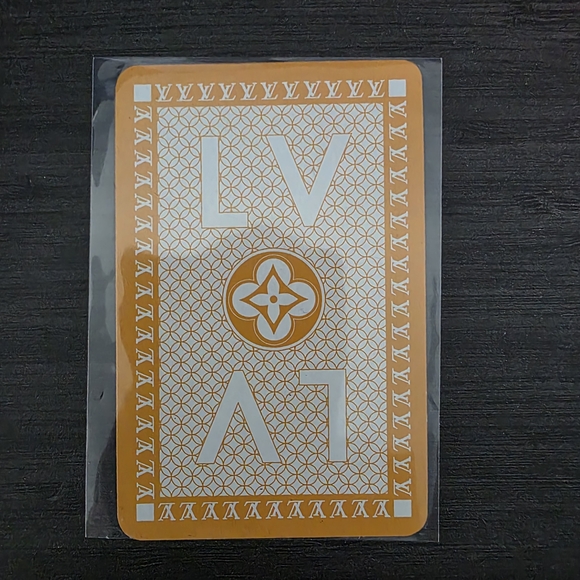 Louis Vuitton Other - Louis Vuitton Orange and White Playing Cards
